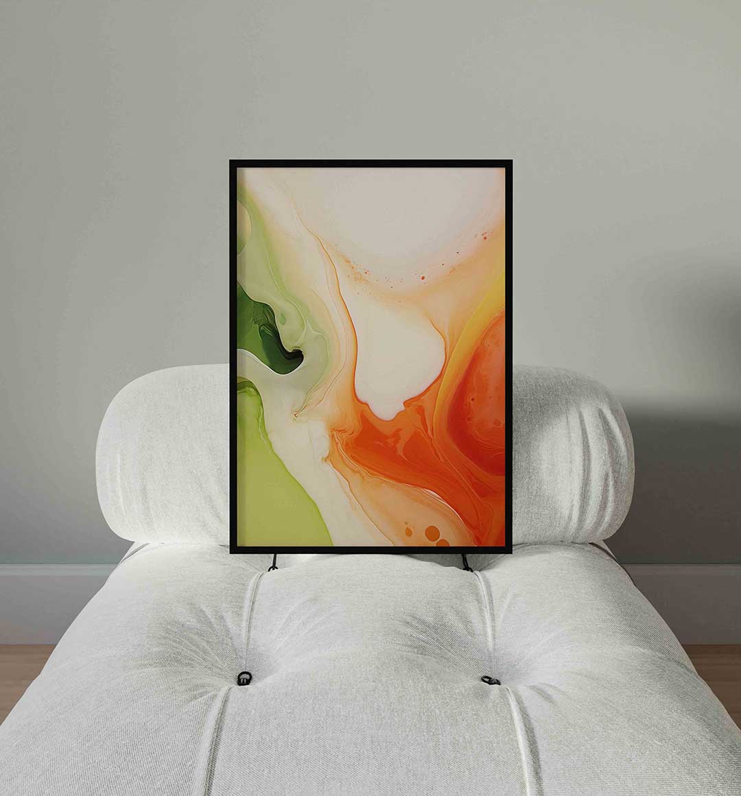 Vloeiende kleuren Poster