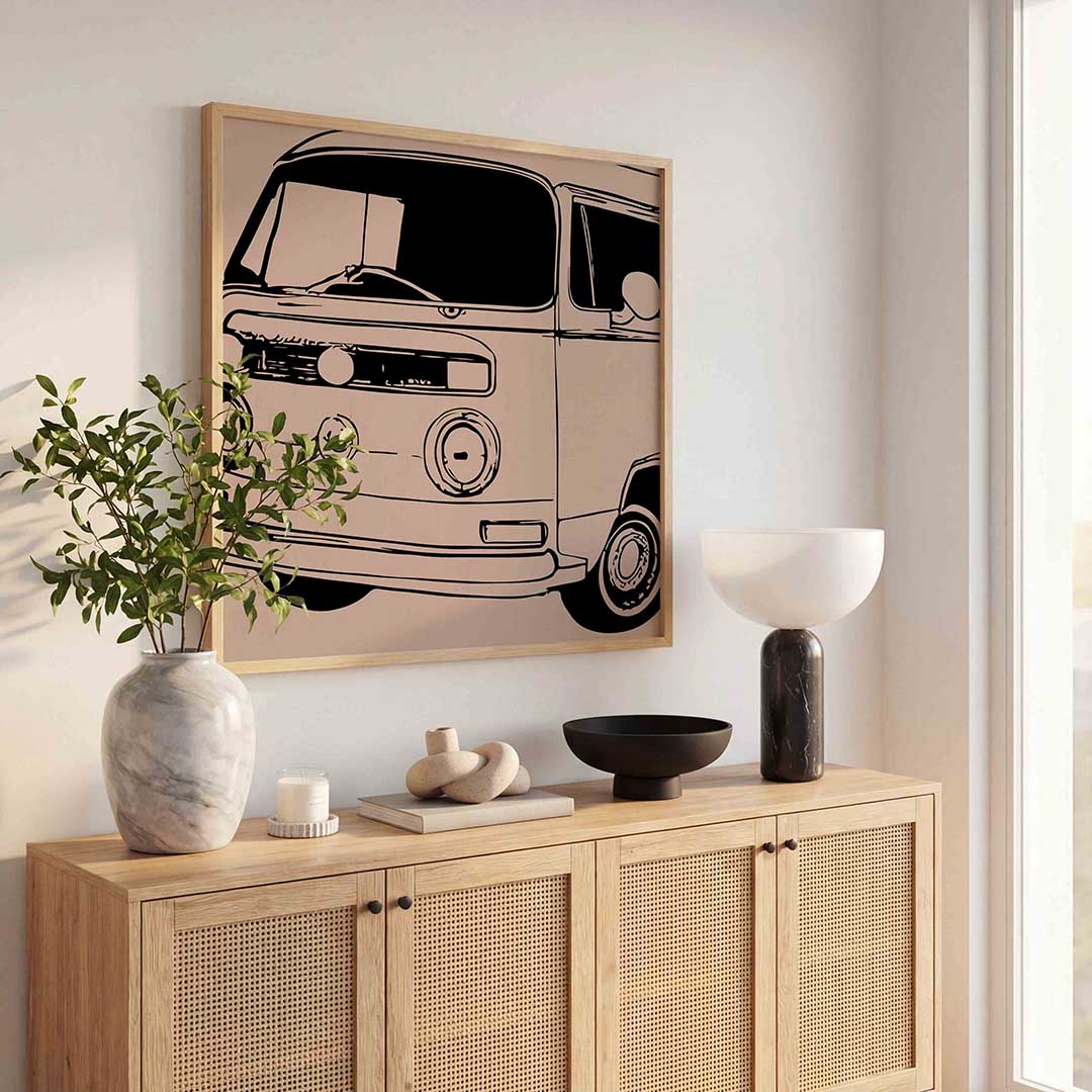 Retro busje Poster