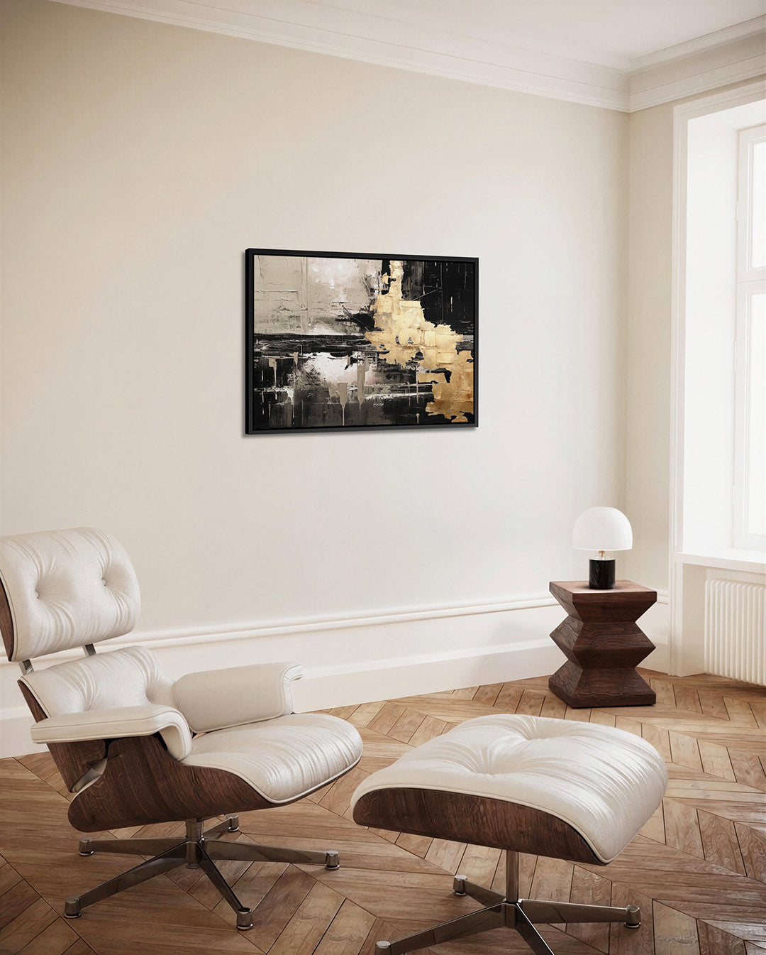 Gelaagde textuur compositie Kunstwerk