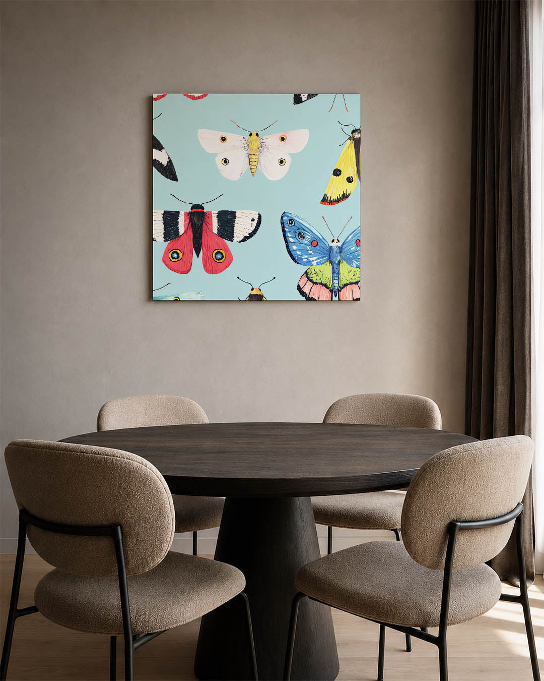 Vrolijke vlinders Kunstwerk