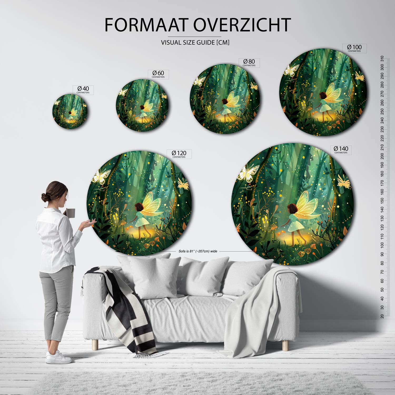 Fee in bos Muurcirkel