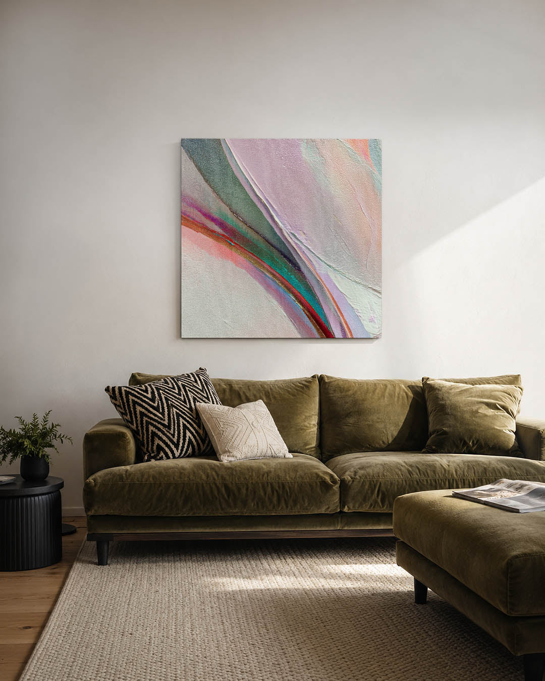 Kleurrijke vormen Kunstwerk