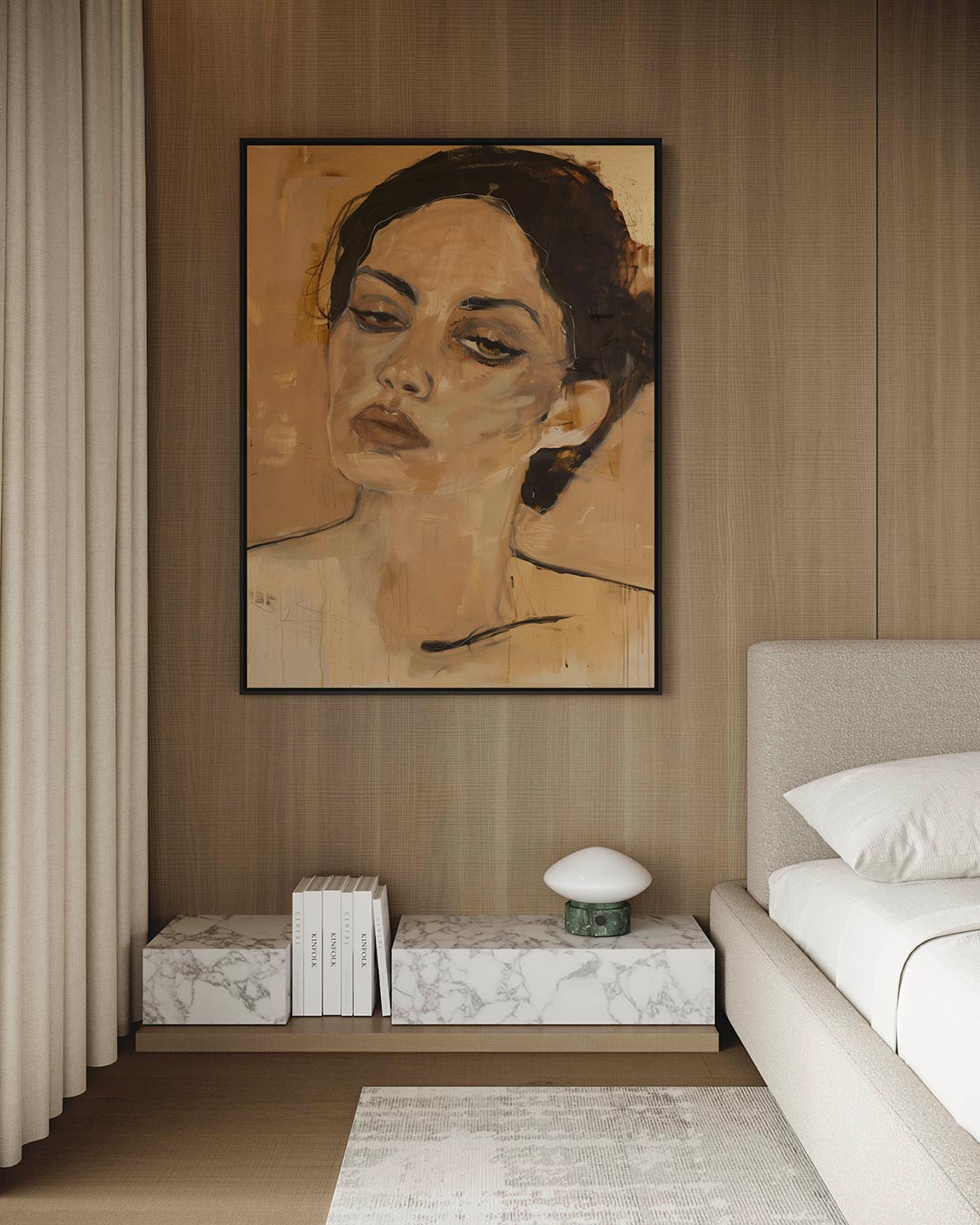 Vrouwelijk portret Kunstwerk