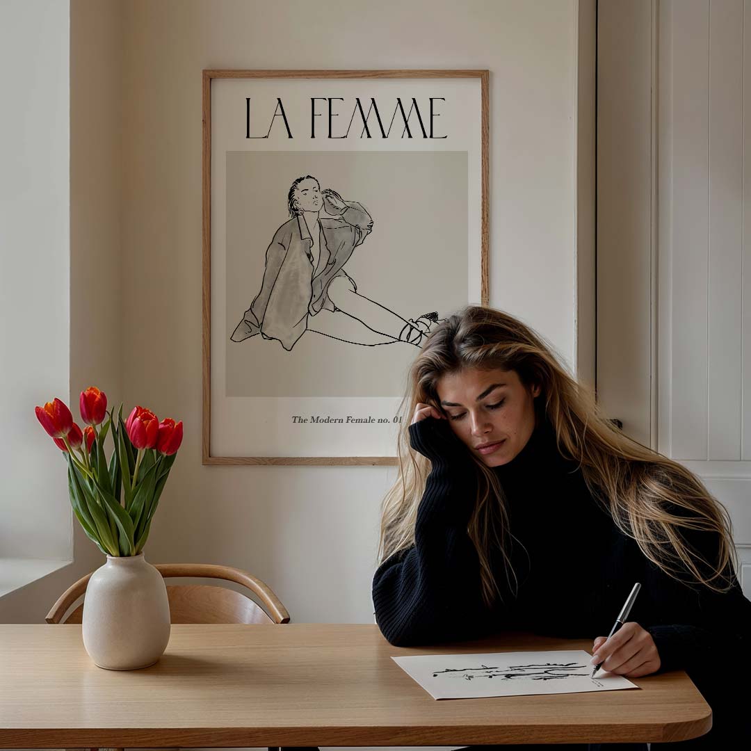 La Femme Stijlvolle Poster-WallArtistic