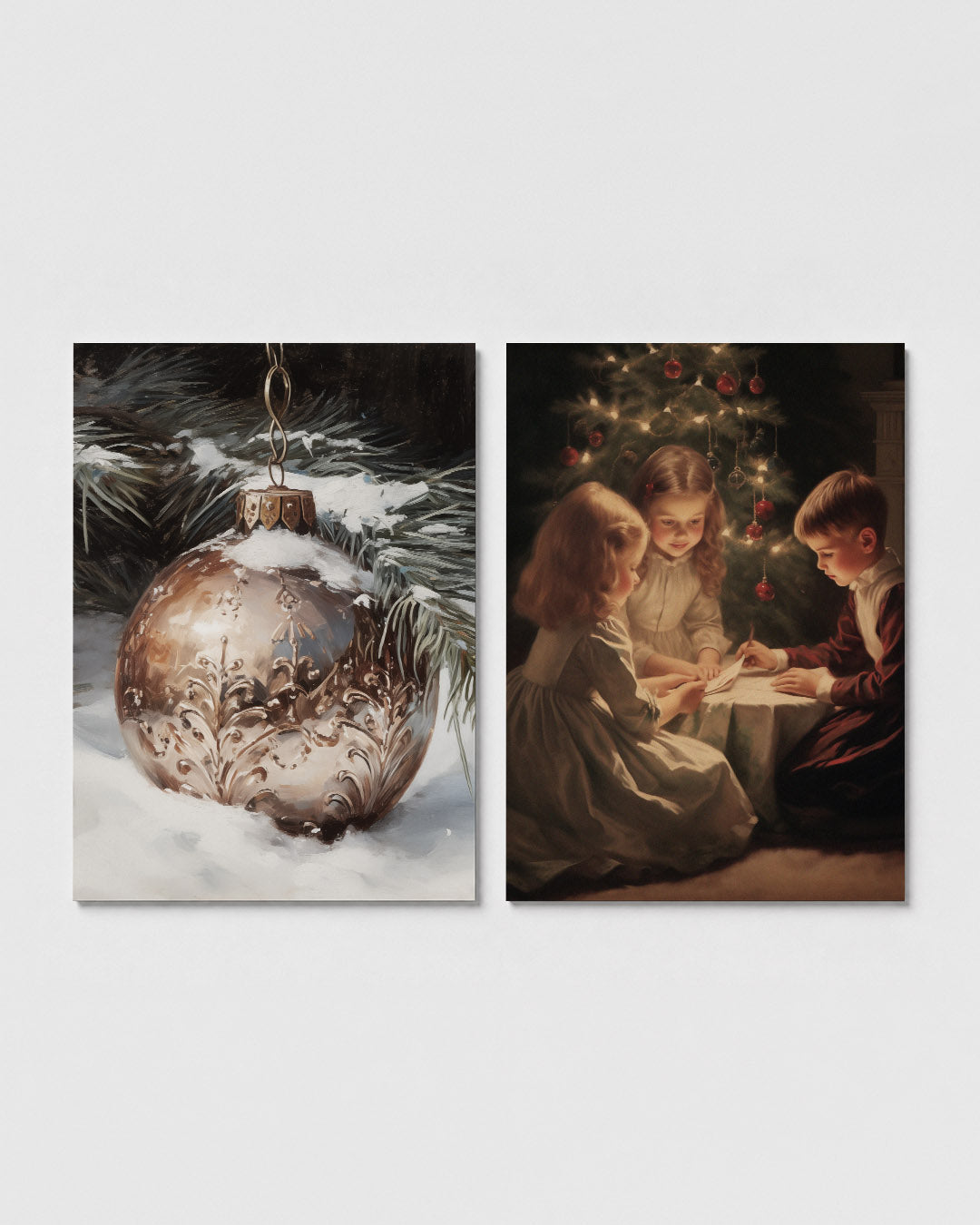 Winterse glans Posterset