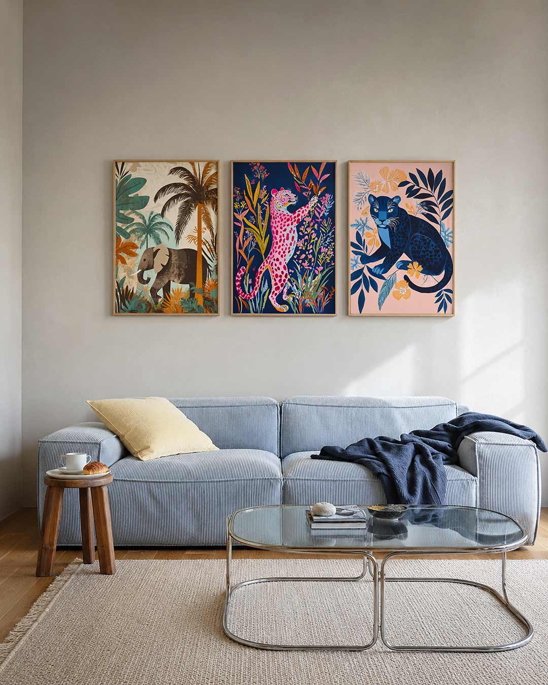 Jungle en olifant Posterset