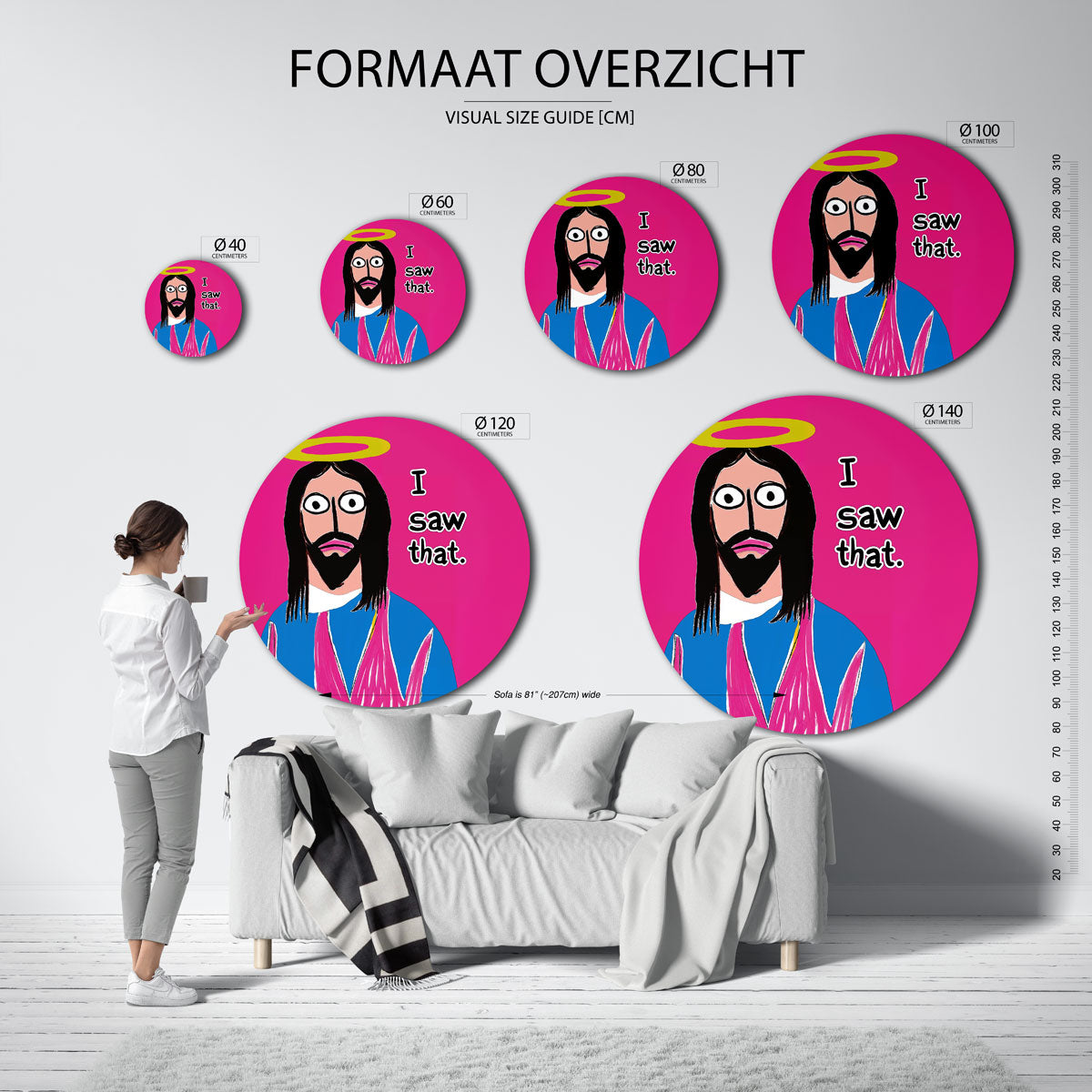 Portret met tekst Muurcirkel