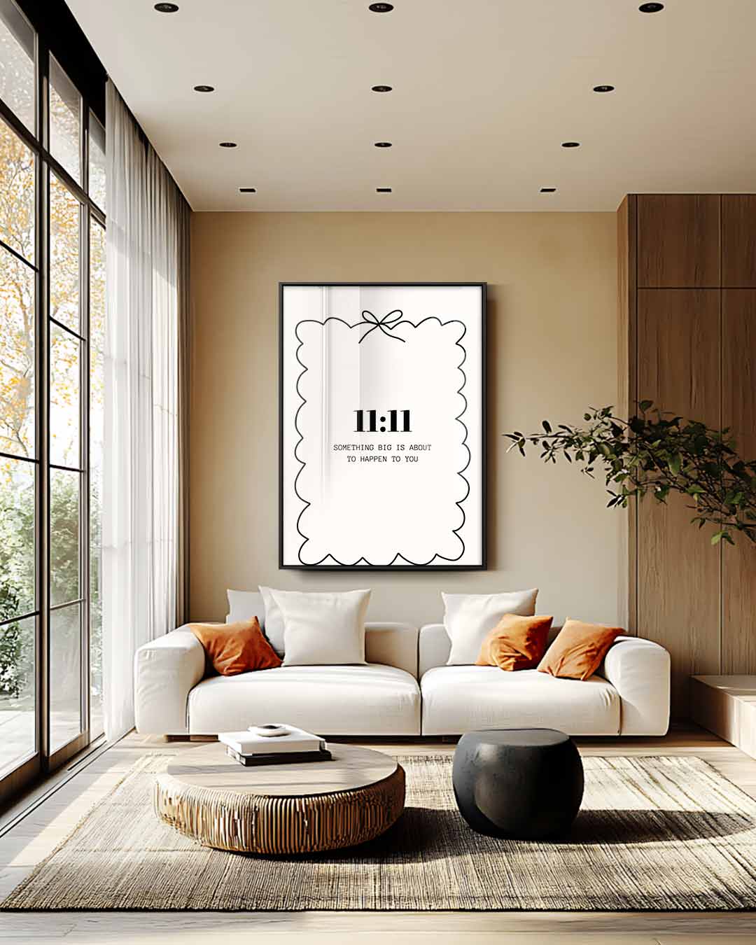 Inspirerende 11:11 Poster Kunstwerk-canvas-dibond-plexiglas-wanddecoratie-WallArtistic