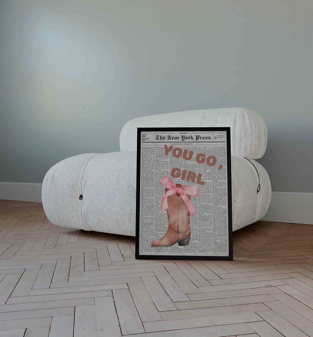 Laars met strik en tekst Poster