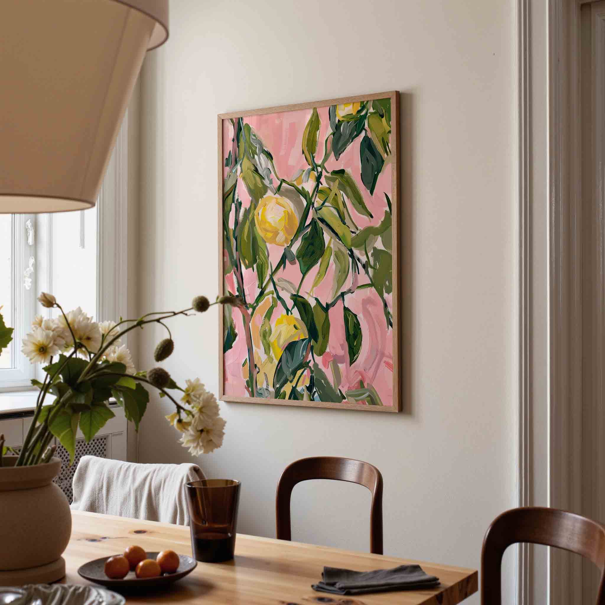 Bloemen en bladeren Poster