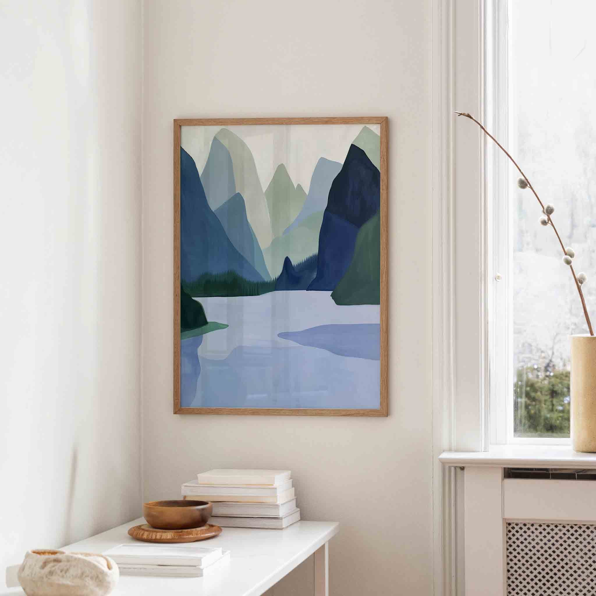 Bergen en meer Poster