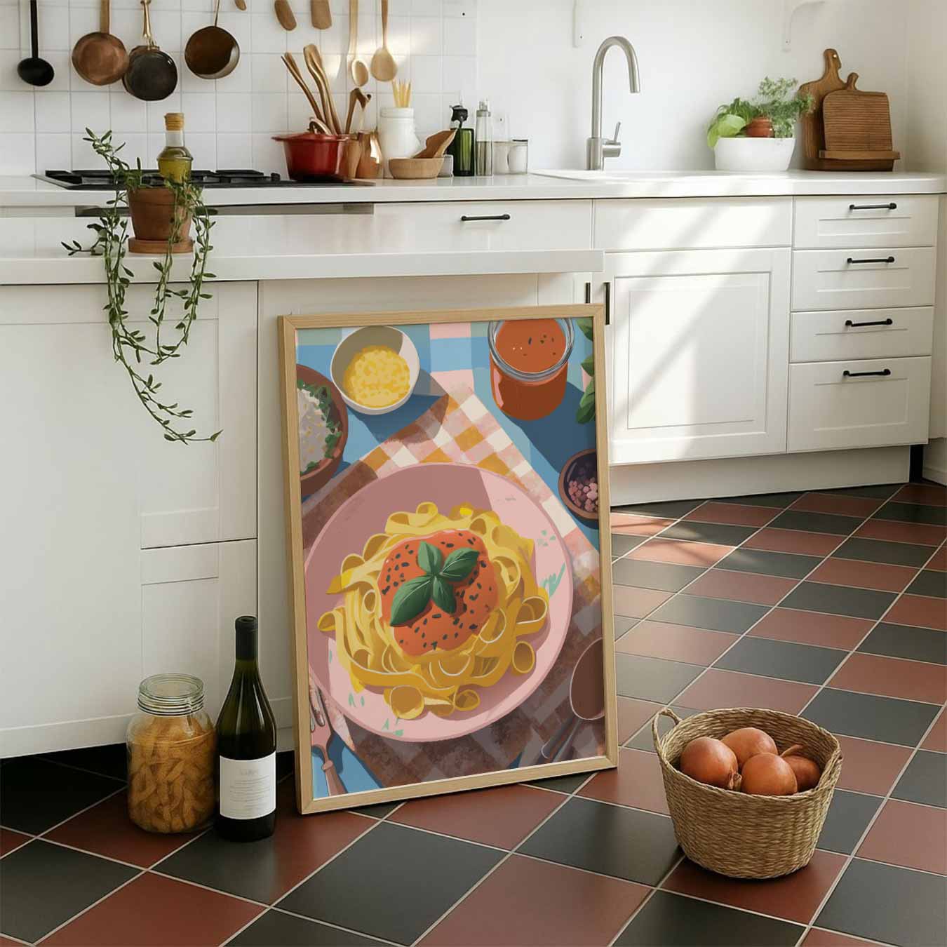 Italiaanse Pasta Poster-WallArtistic