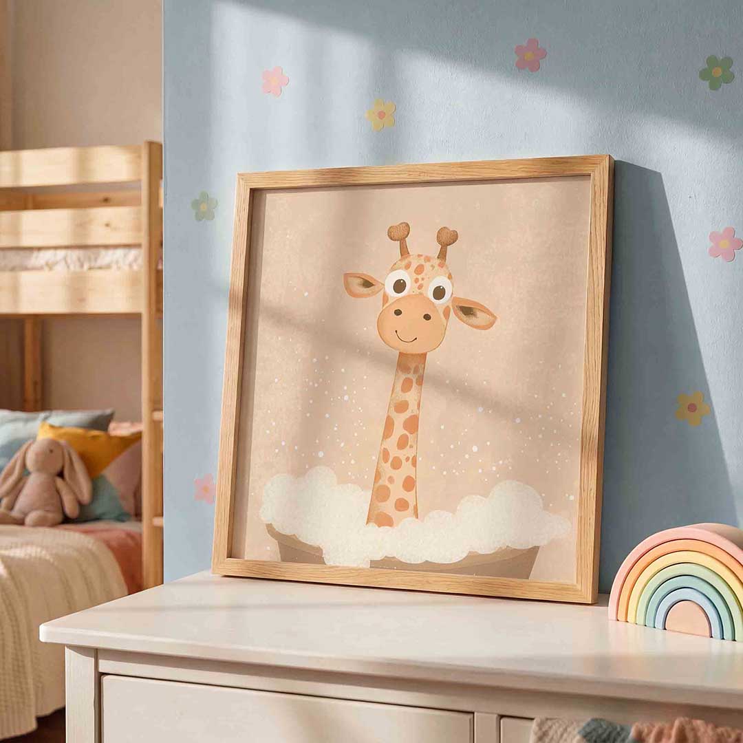 Schattige giraffe Poster