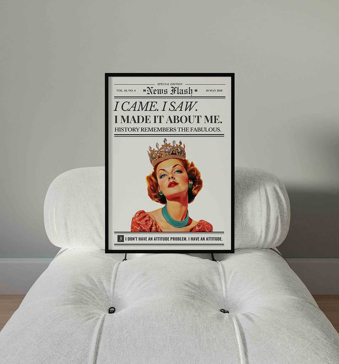 Koningin met kroon Poster
