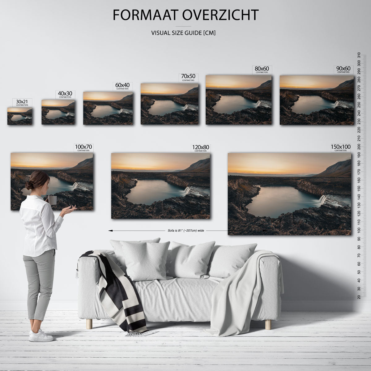 Rustige waterval Poster