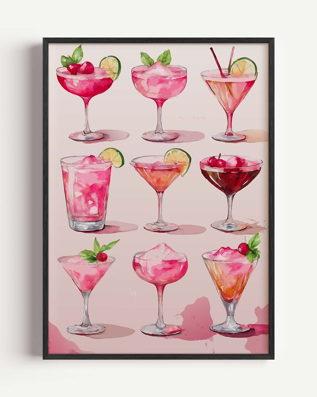 Sprankelende Cocktails Poster-WallArtistic