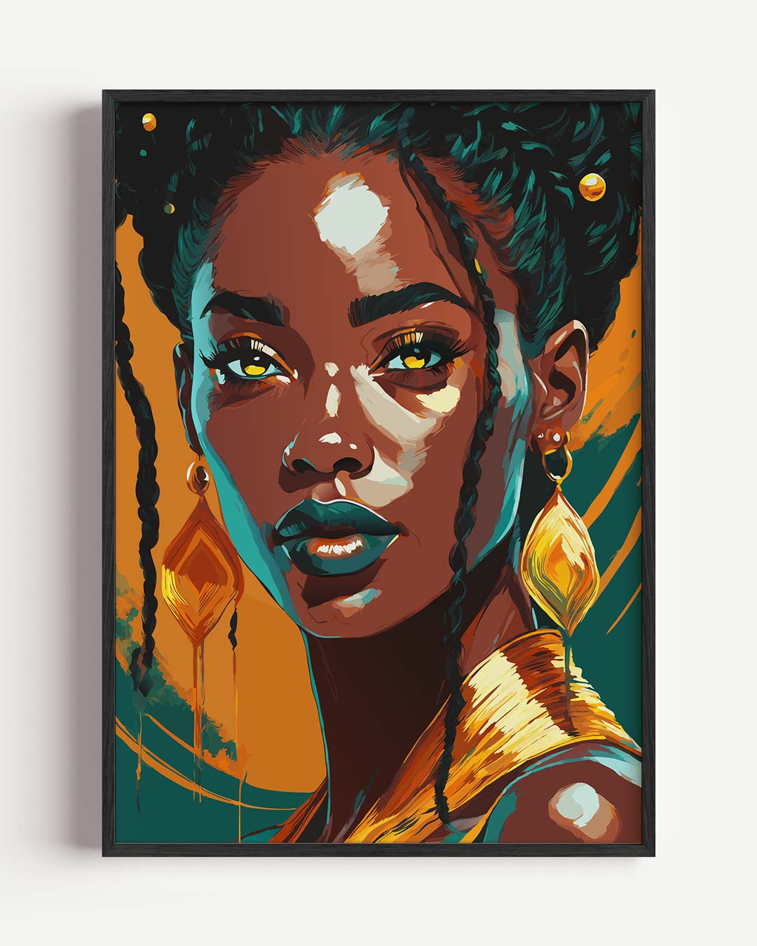 Vrouwelijke Kracht Portret Poster-WallArtistic