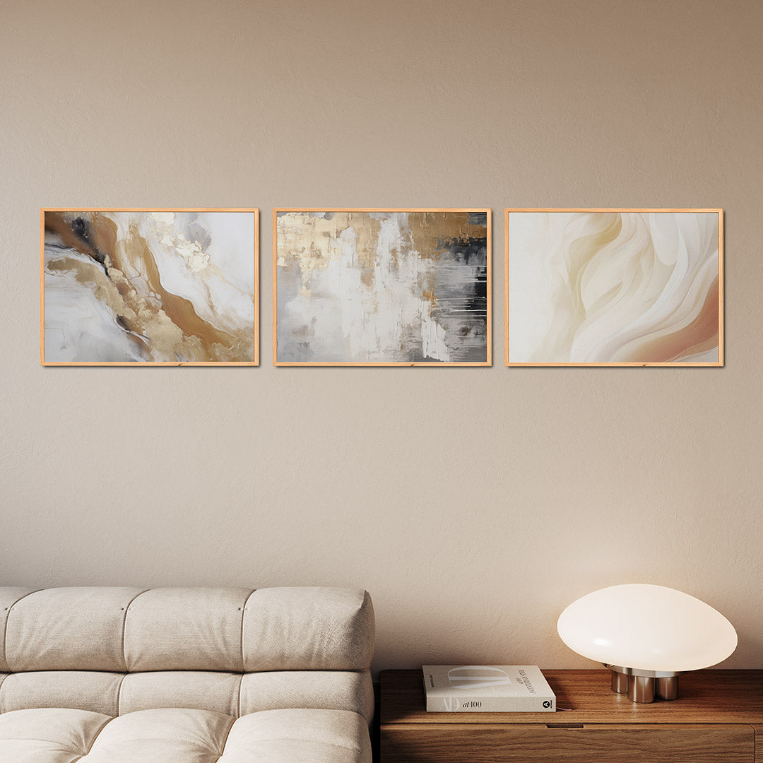 Gouden vloeiing Posterset