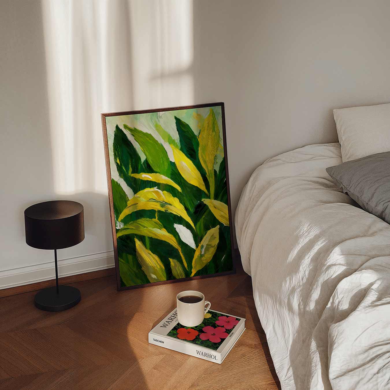 Groene Tropische Bladeren Poster-WallArtistic