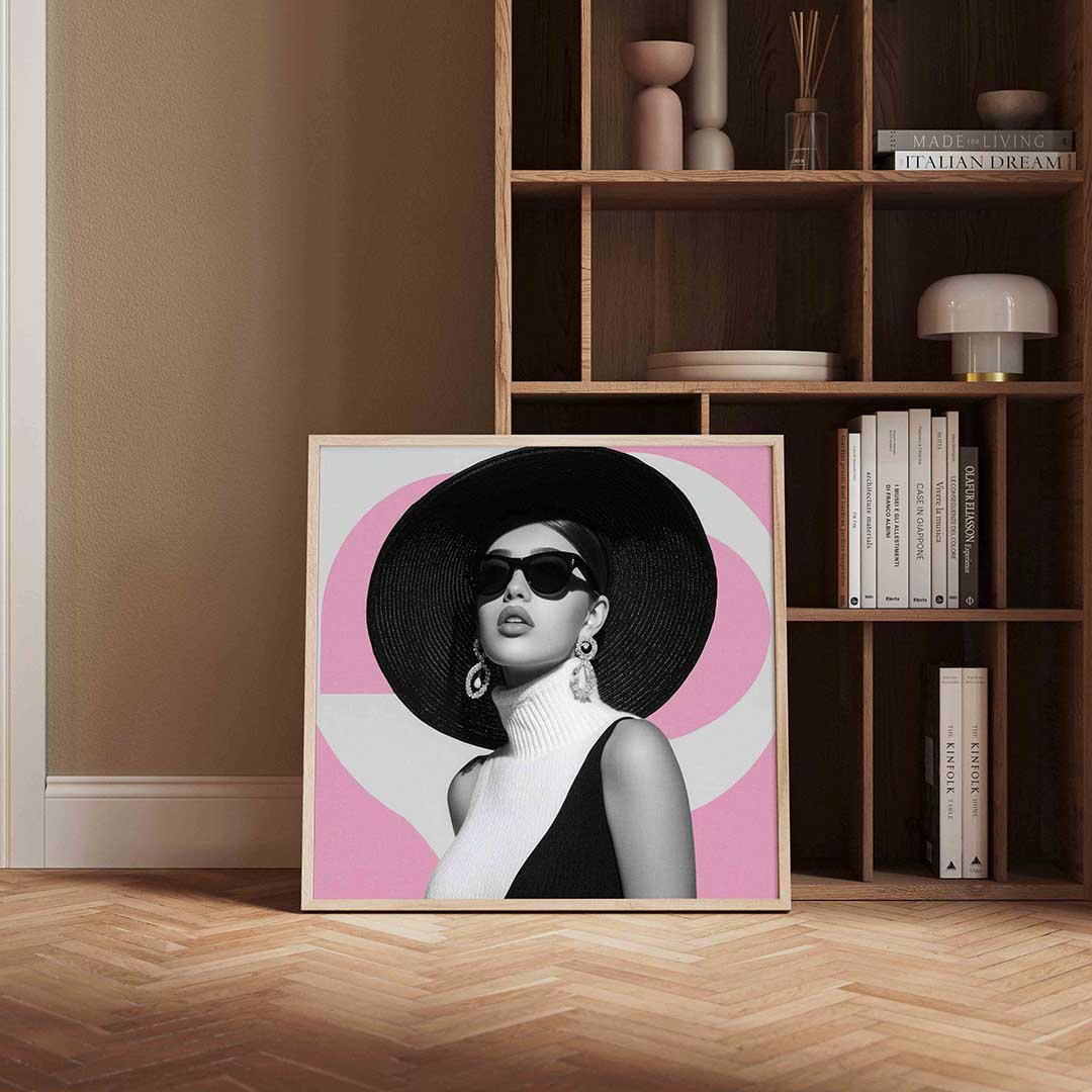 Vrouw met hoed Poster