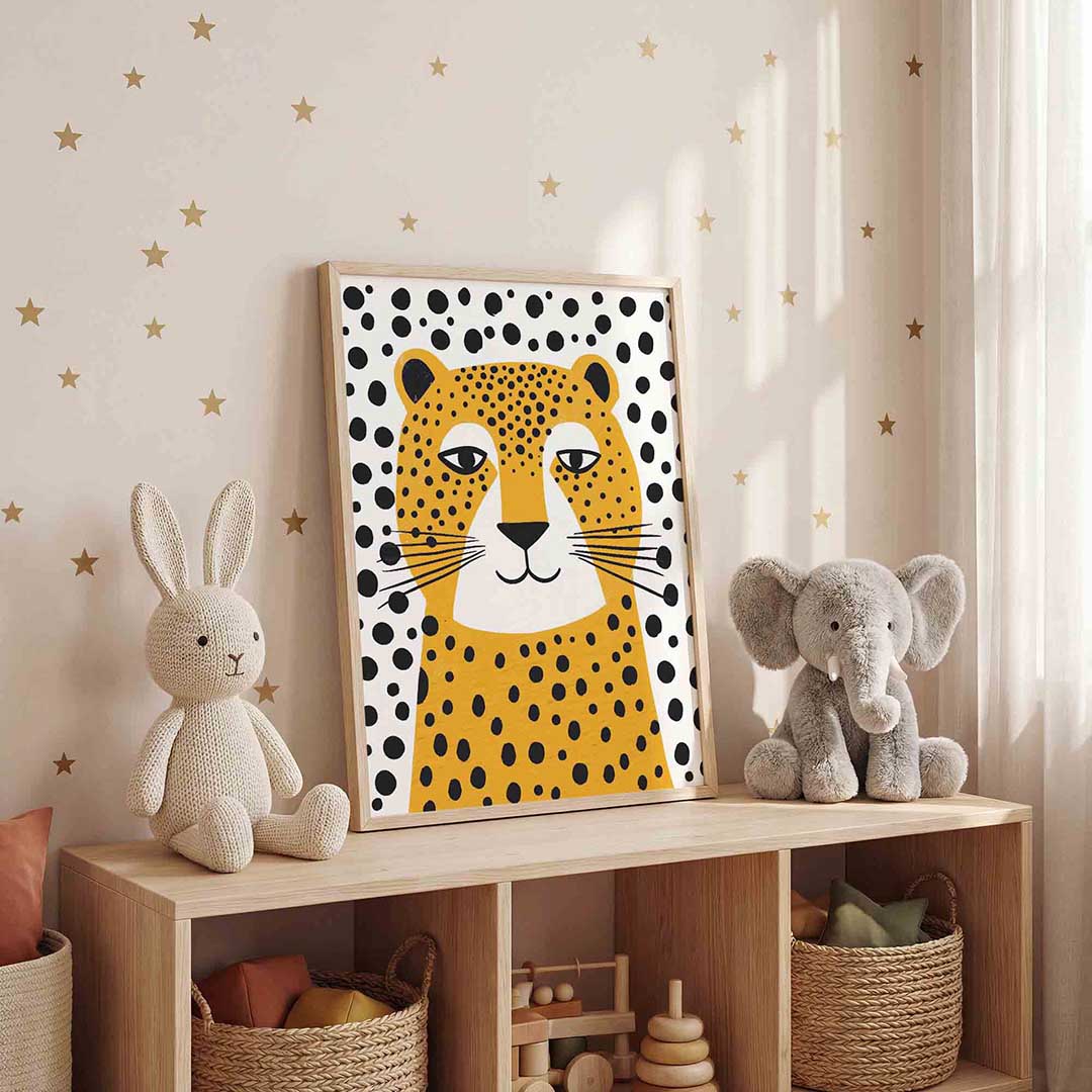 Luipaard met stippen Poster