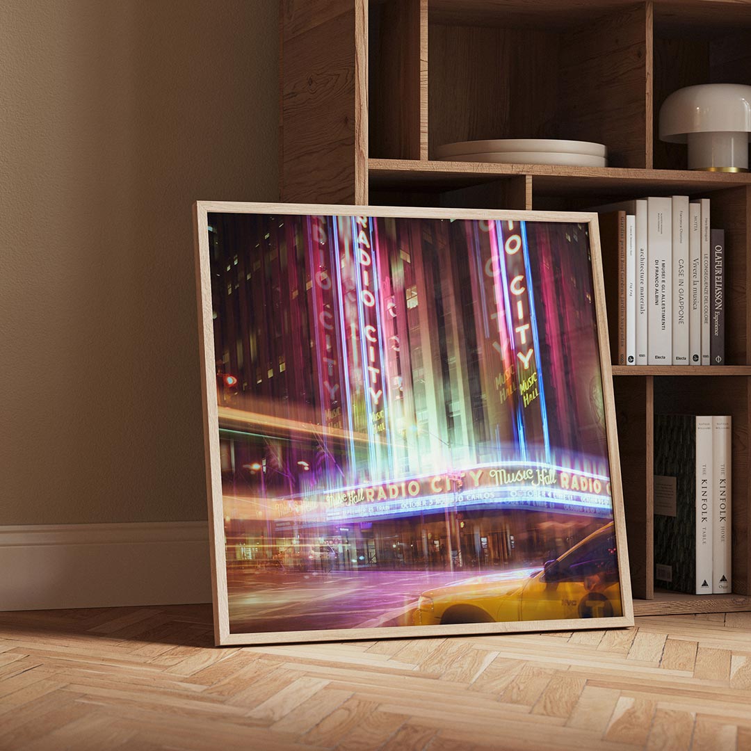 Neon stadssfeer Poster