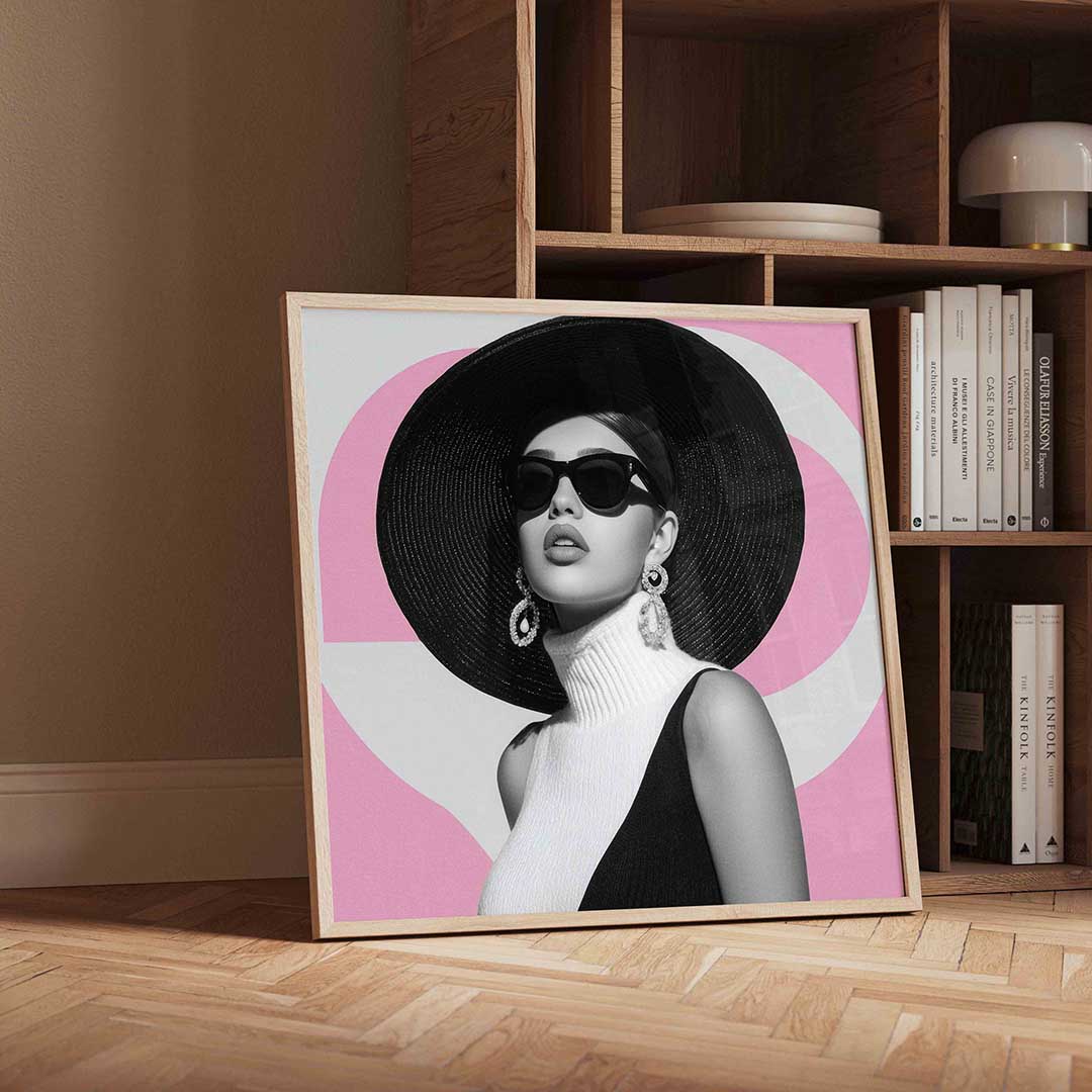 Vrouw met hoed Poster