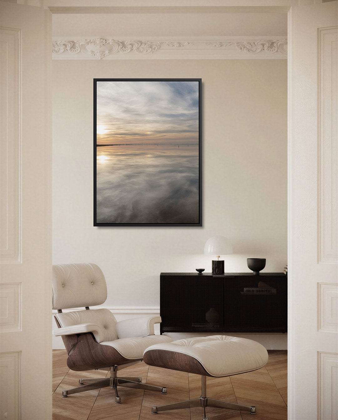 Rustige zonsondergang Kunstwerk