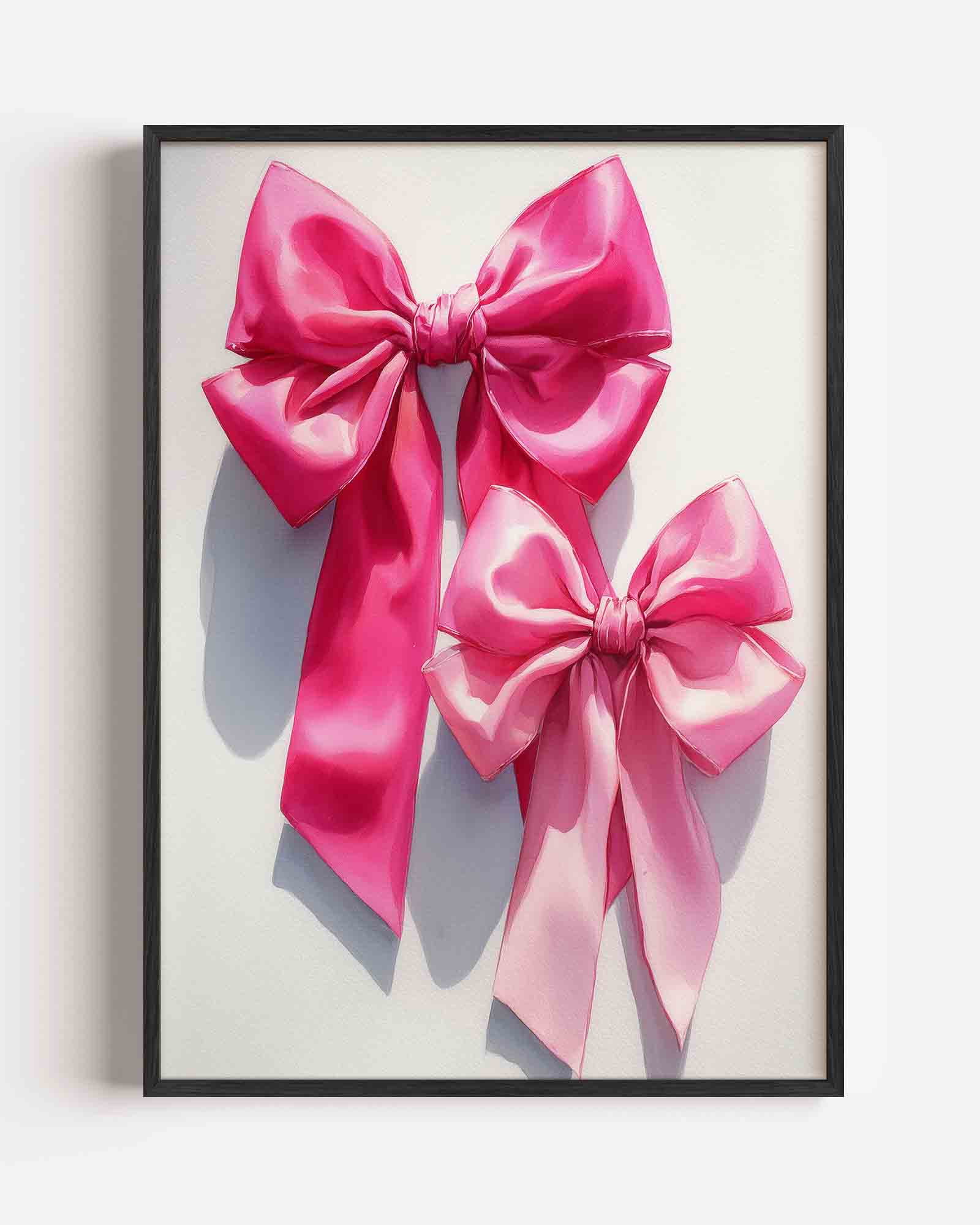 Roze strikken Poster