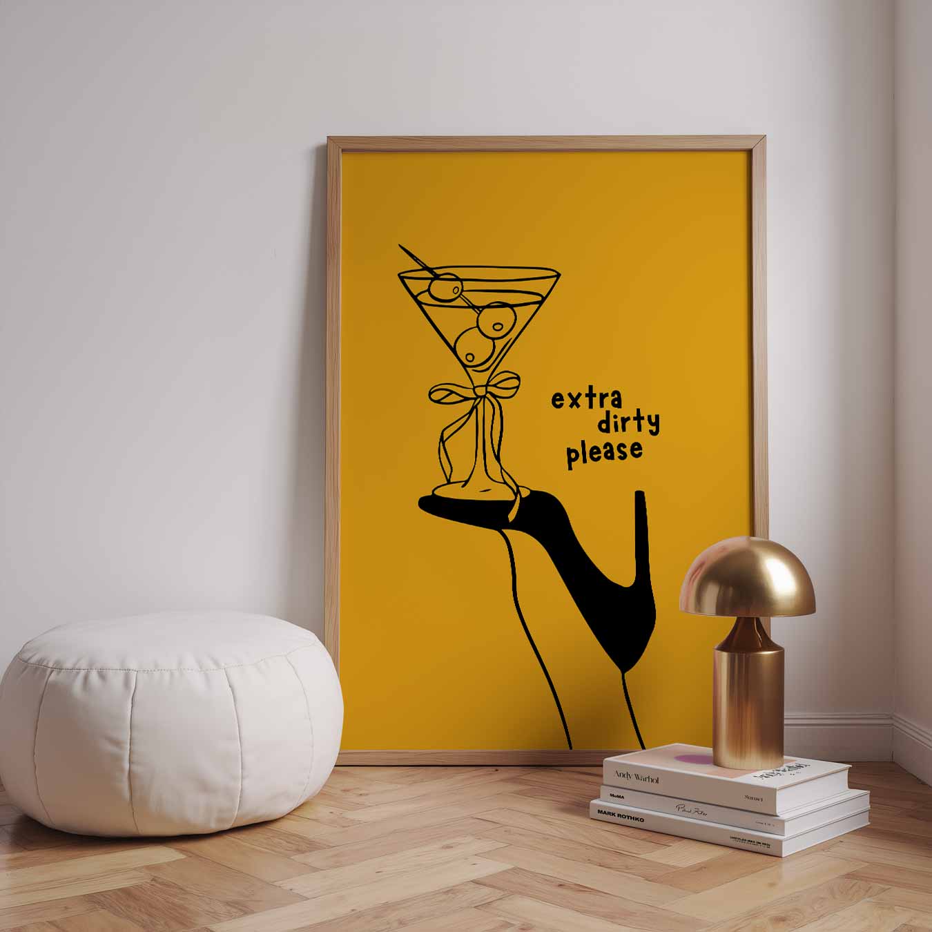 Elegant Drankje met een Knipoog Poster-WallArtistic