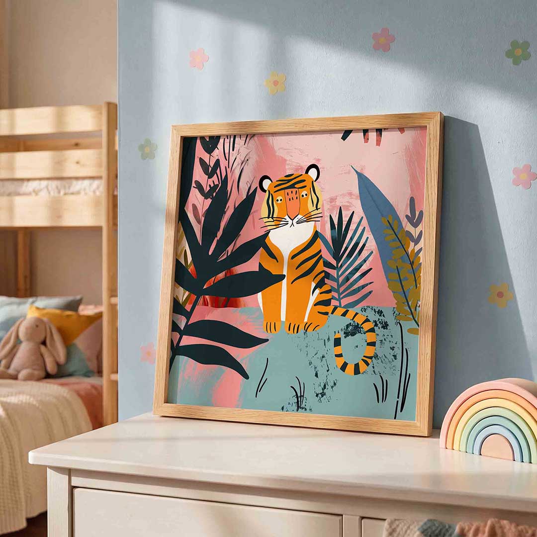 Tijger in jungle Poster