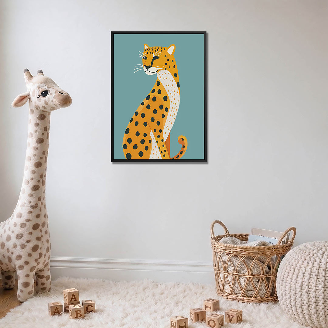 Gestileerde luipaard illustratie Kunstwerk