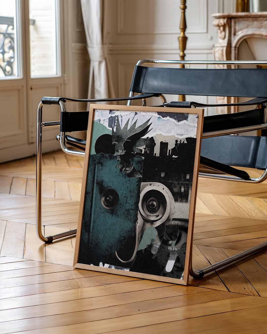 Abstracte Stadse Collage Poster-WallArtistic