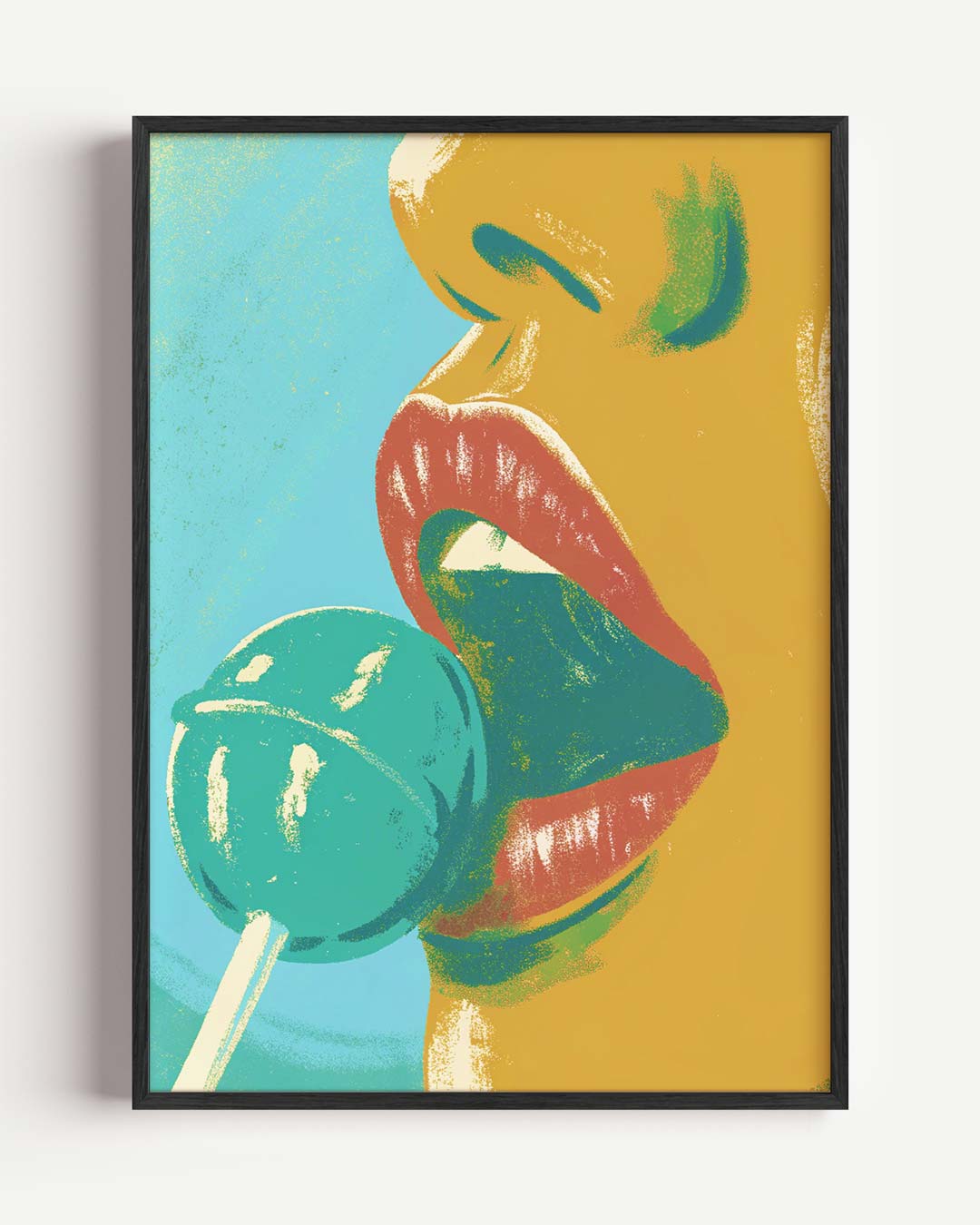 Sensuele Kunstposter met Lolly Poster-WallArtistic
