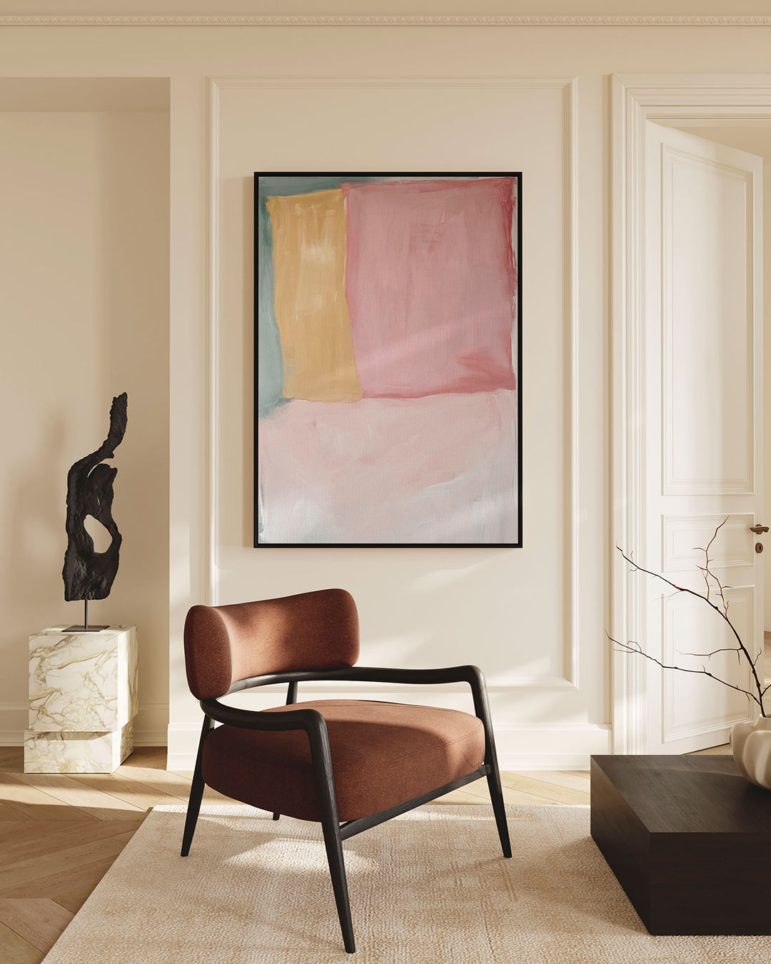 Kleurrijke vlakken Kunstwerk