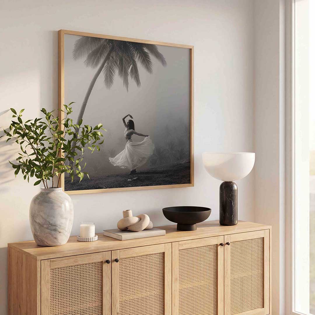Danseres onder palm Poster