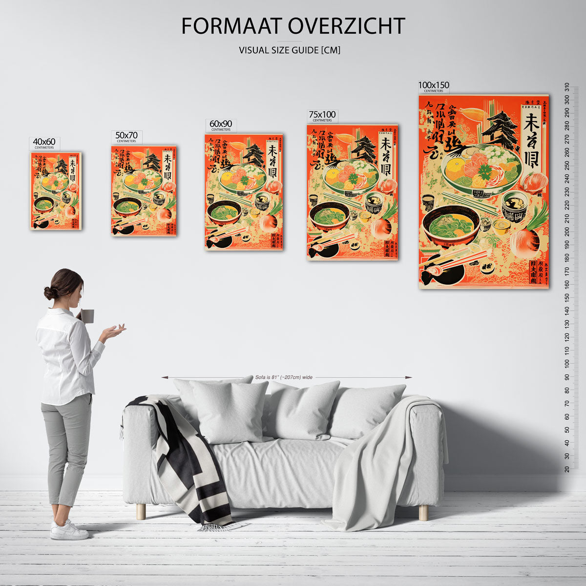 Kleurrijke eetervaring Kunstwerk