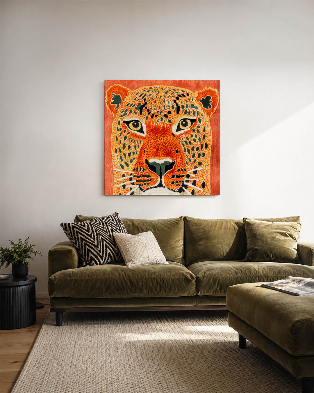 Levendige dierenprint Kunstwerk