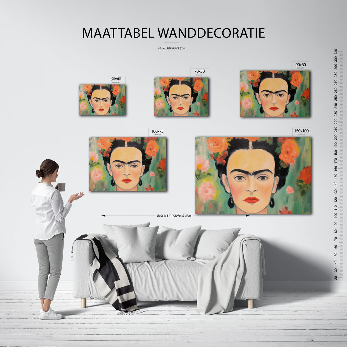 Bloemenportret Kunstwerk