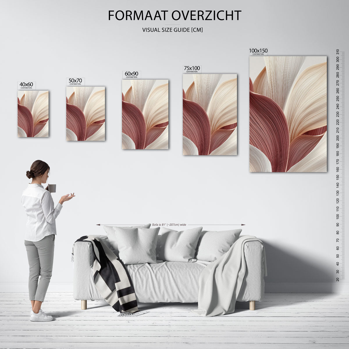 Organische lijnen Kunstwerk