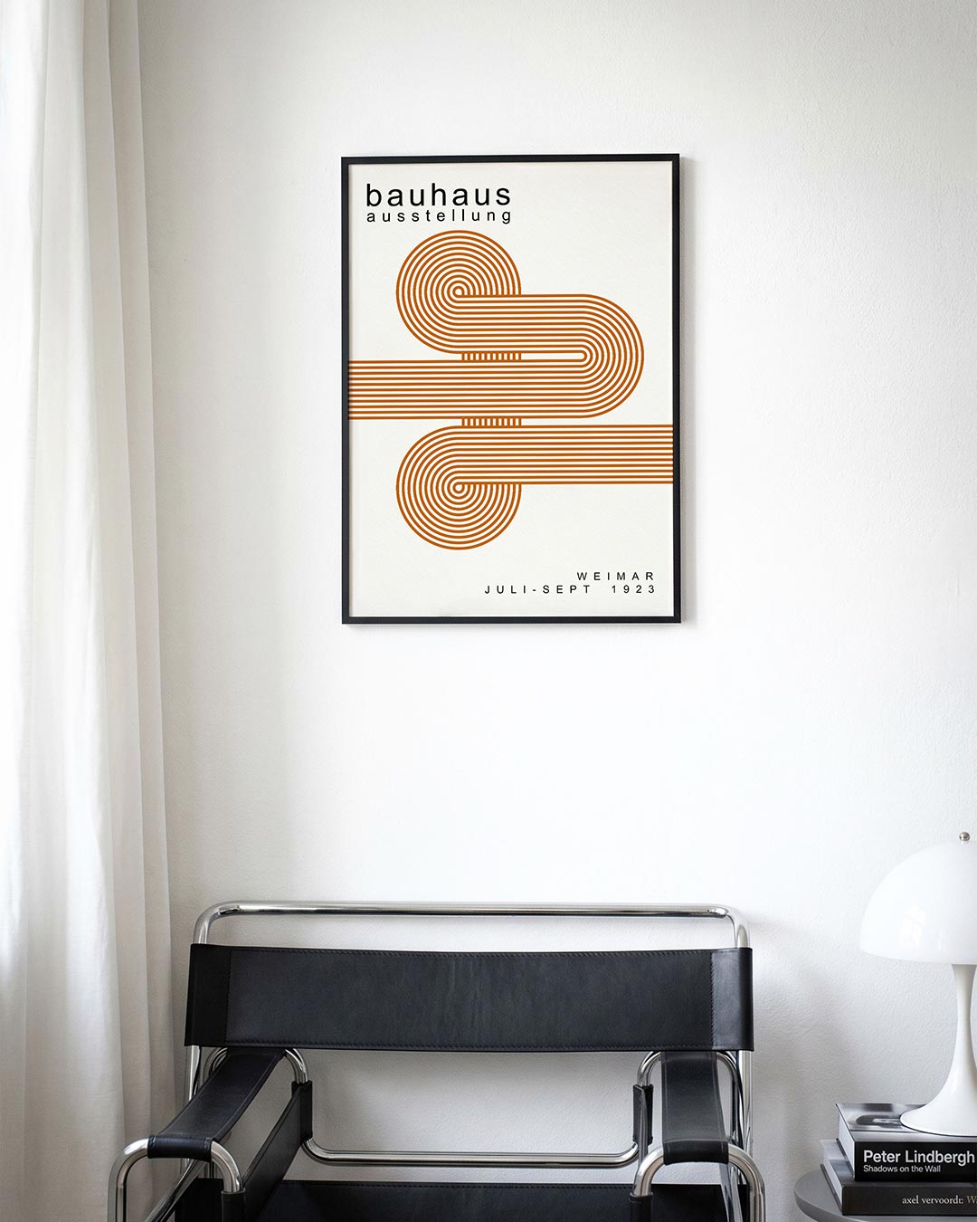 Lijnen en cirkelpatronen Poster