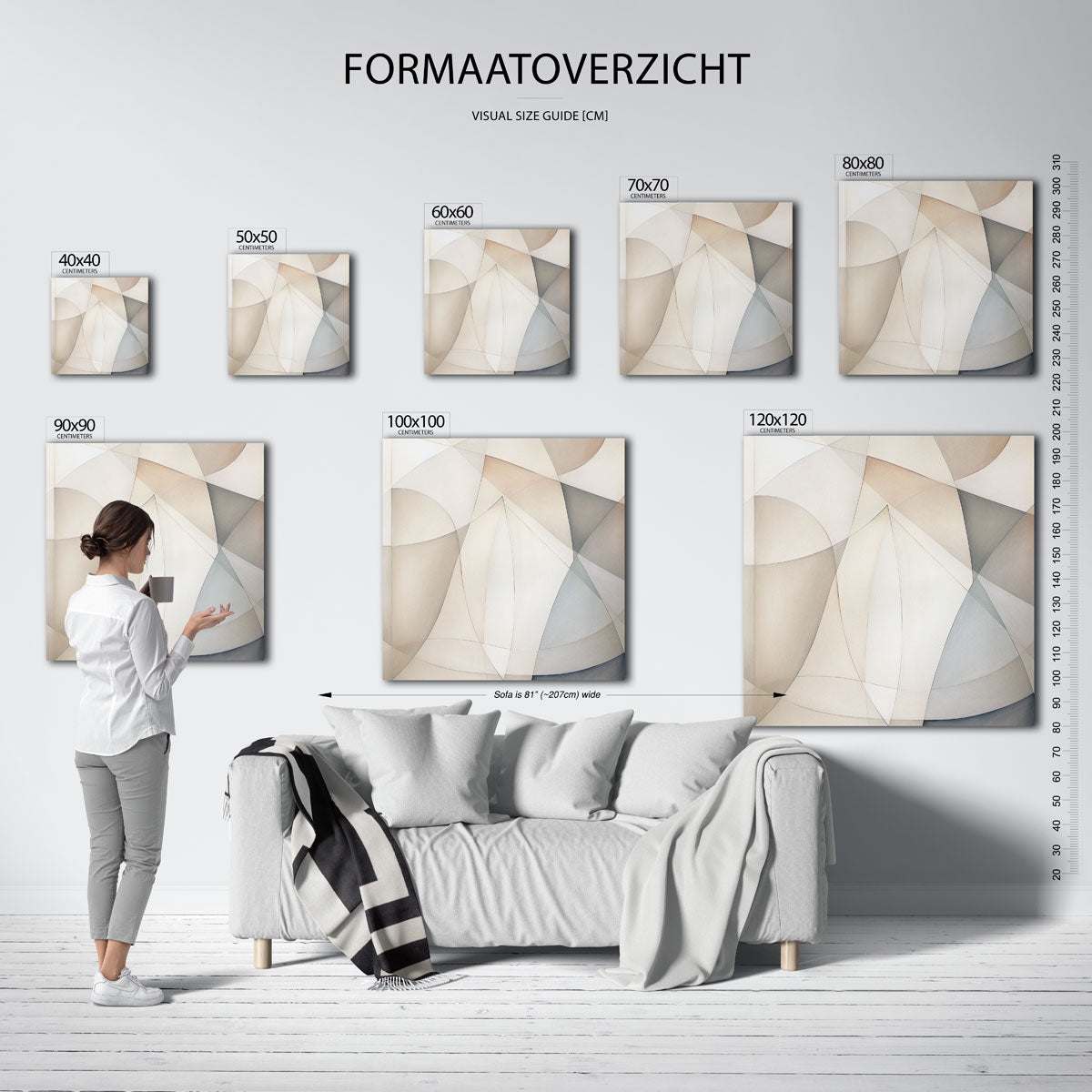 Abstracte vormen Poster