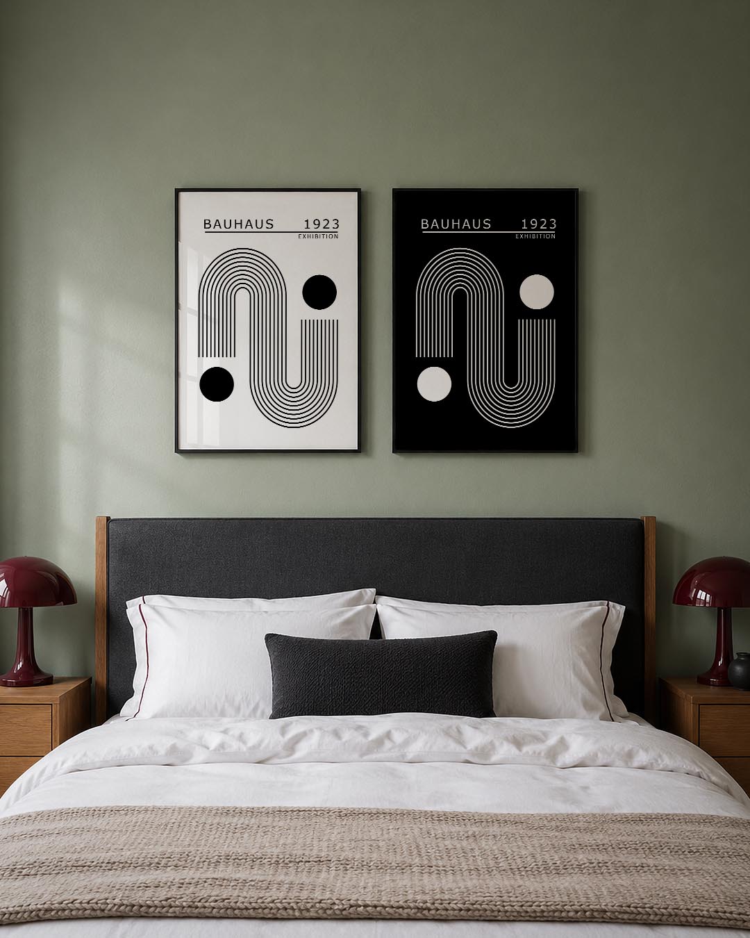 Lijnen en cirkel Posterset