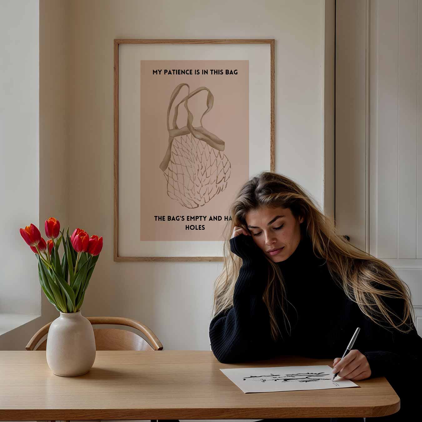 Grappige Quote Poster-WallArtistic