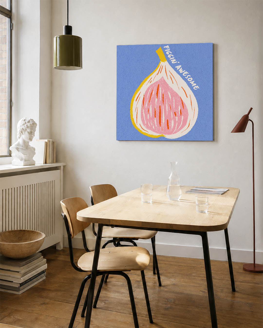 Vrolijke vijg illustratie Kunstwerk