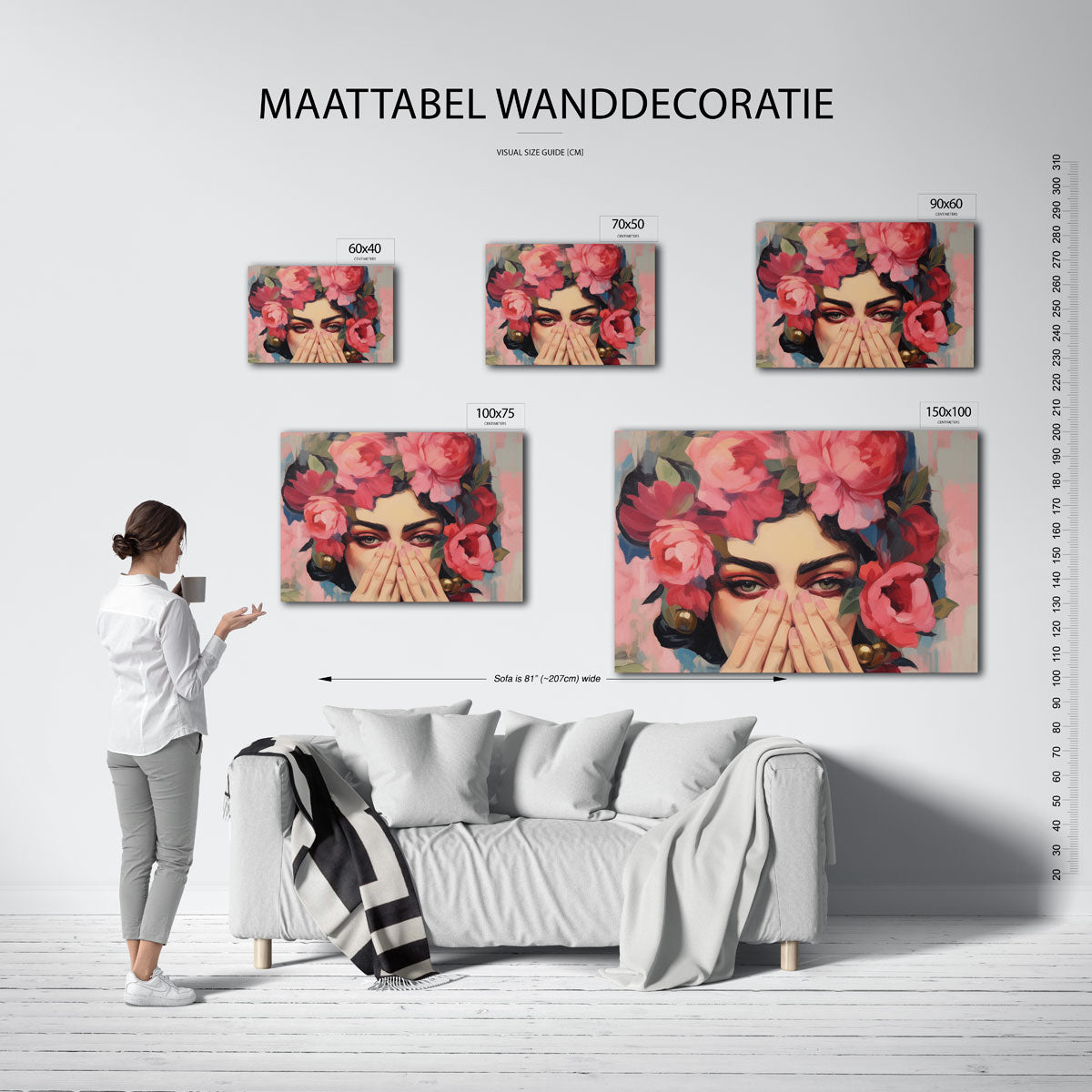 Bloemenportret Kunstwerk