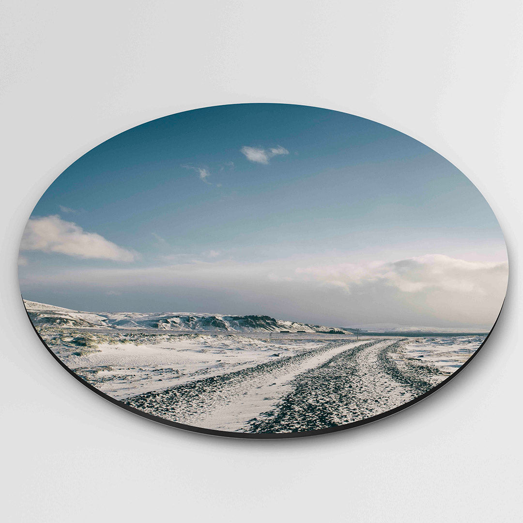 Besneeuwd landschap Muurcirkel