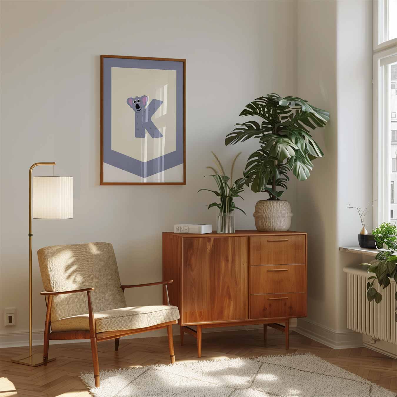 Vrolijke Koala Kinderkamerposter-WallArtistic