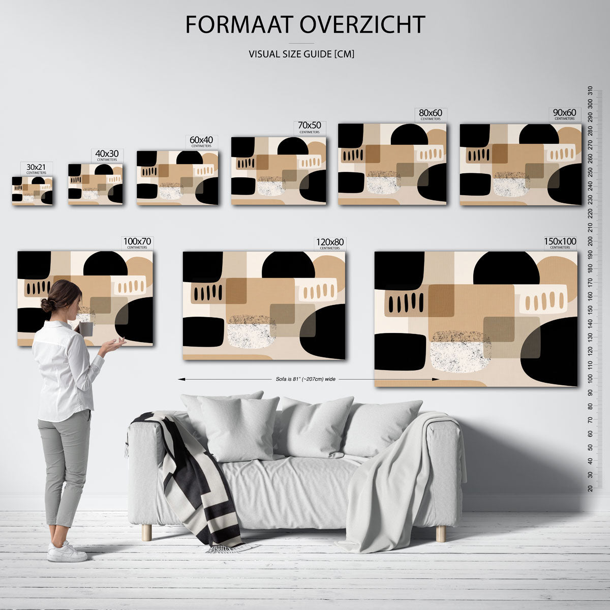 Abstracte vormen Poster