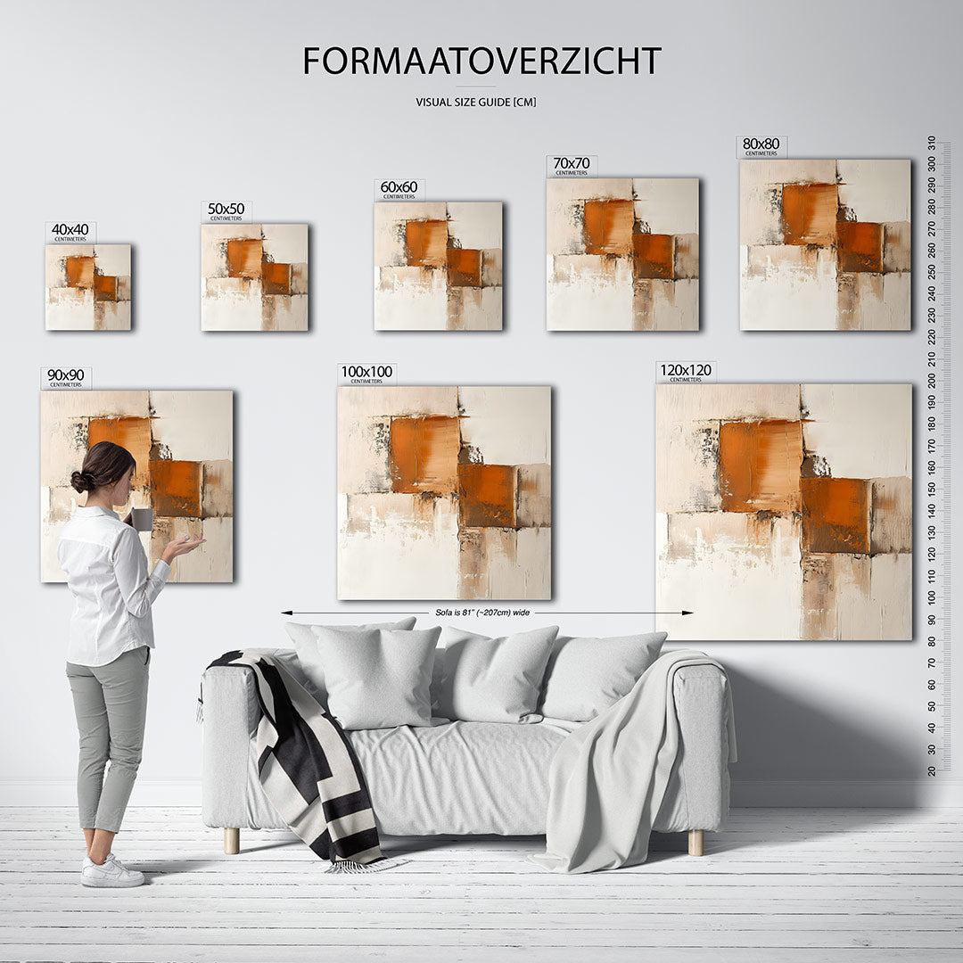 Geometrische vormen Kunstwerk